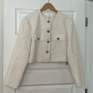 ASTR the Label Tweed Jacket and Skirt Set